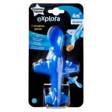 Tommee Tippee explora 2 aeroplane spoons 4m+