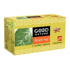 Зелен чај со ѓумбир и куркума Good Natute Зелен чај со ѓумбир и куркума Good Natute