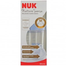 NUK Nature sense стаклено шише 240ml 0-6m NUK Nature sense стаклено шише 240ml 0-6m