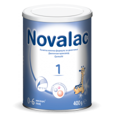 Novalac 1 почетна млечна формула за доенчиња од 0-6 месеци Novalac 1 почетна млечна формула за доенчиња од 0-6 месеци