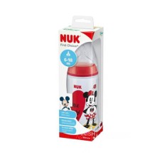 NUK First choice+ шише 300ml 6-18m + М силиконска цуцла NUK First choice+ шише 300ml 6-18m + М силиконска цуцла