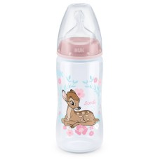 NUK First Choice+ TEMPERATURE CONTROL шише 300ml 6-18m со M силиконска цуцла NUK First Choice+ TEMPERATURE CONTROL шише 300ml 6-18m со M силиконска цуцла