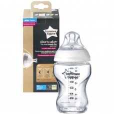 Tommee Tippee стаклено шише 0m+ 250ml Tommee Tippee стаклено шише 0m+ 250ml