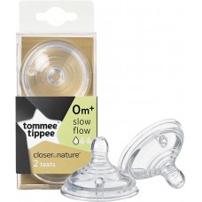 Tommee Tippee Closer to nature резервна цуцла за шише 0m+ Tommee Tippee Closer to nature резервна цуцла за шише 0m+