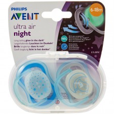 AVENT ultra air night силиконска цуцла лажливка СОФТ 6-18m AVENT ultra air night силиконска цуцла лажливка СОФТ 6-18m