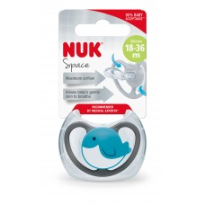 NUK Space силиконска цуцла лажливка 18-36m NUK Space силиконска цуцла лажливка 18-36m