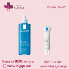 La Roche-Posay ПРОМО ПАКЕТ - Effaclar гел за чистење на масна и осетлива кожа + Effaclar Duo корективна нега која ги отзатнува порите 