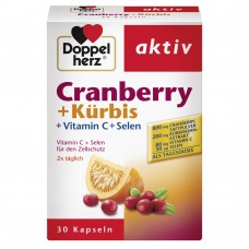 Doppelherz Aktiv Cranberry брусница со семки од тиква капсули Doppelherz Aktiv Cranberry брусница со семки од тиква капсули